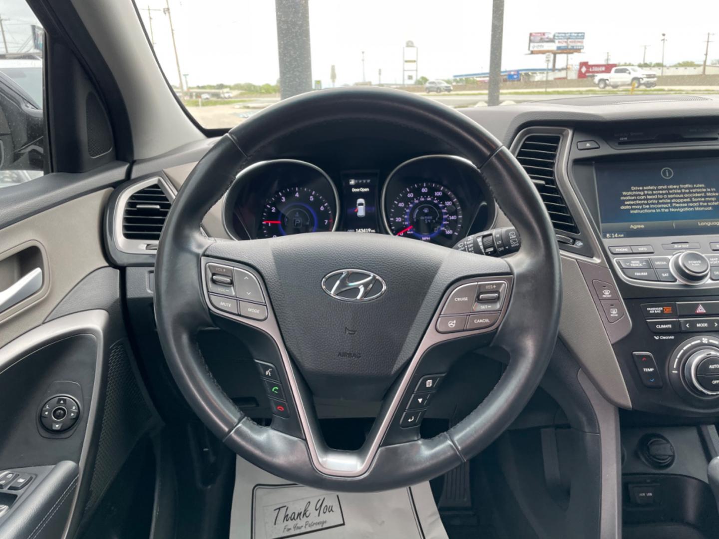 2014 Blue Hyundai Santa Fe Sport (5XYZU3LA0EG) with an 4-Cyl, Turbo, GDI, 2.0L engine, Auto, 6-Spd Shftrnc transmission, located at 8008 Warden Rd, Sherwood, AR, 72120, (501) 801-6100, 34.830078, -92.186684 - Photo#18