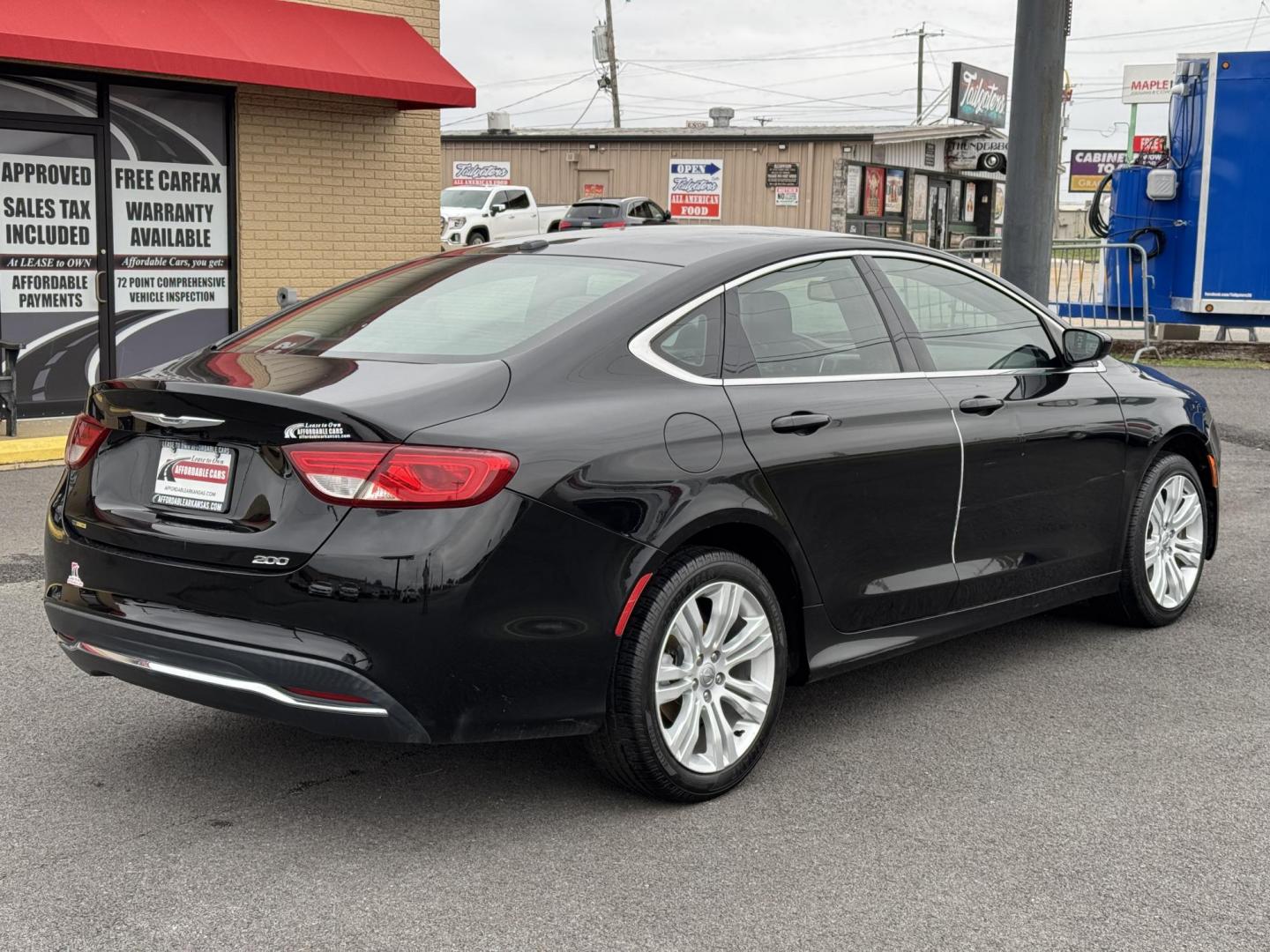 2015 Black Chrysler 200 (1C3CCCAB7FN) with an 4-Cyl, MultiAir, 2.4L engine, Automatic, 9-Spd transmission, located at 8008 Warden Rd, Sherwood, AR, 72120, (501) 801-6100, 34.830078, -92.186684 - Photo#7