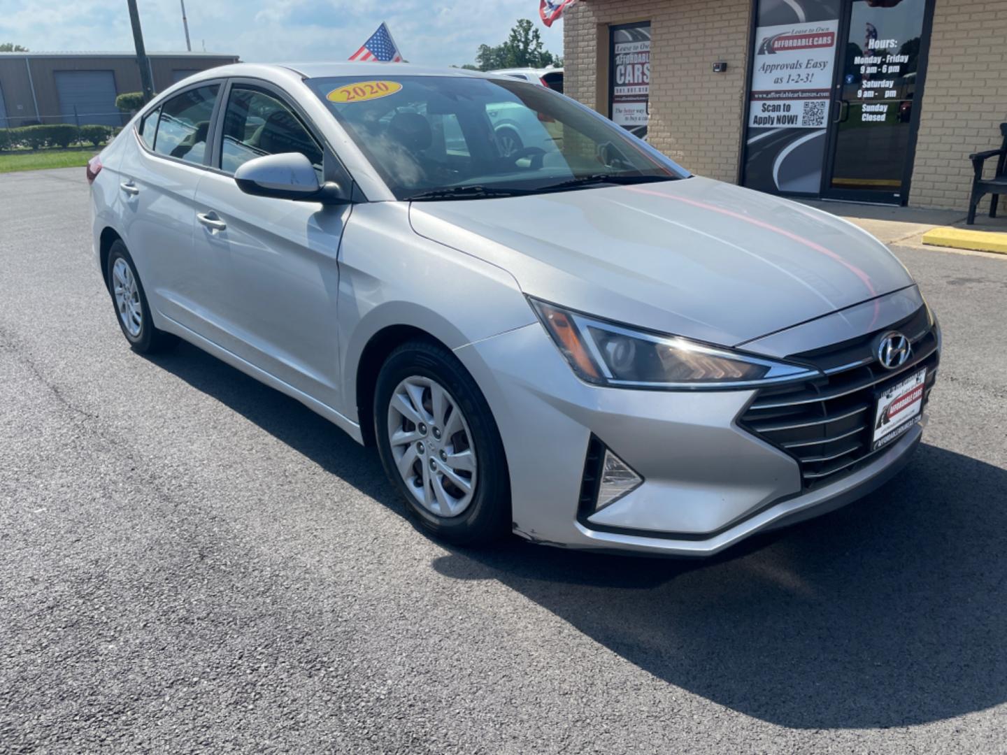 2020 Silver Hyundai Elantra (5NPD74LF1LH) with an 4-Cyl, 2.0 Liter engine, Automatic, IVT transmission, located at 8008 Warden Rd, Sherwood, AR, 72120, (501) 801-6100, 34.830078, -92.186684 - Photo#1