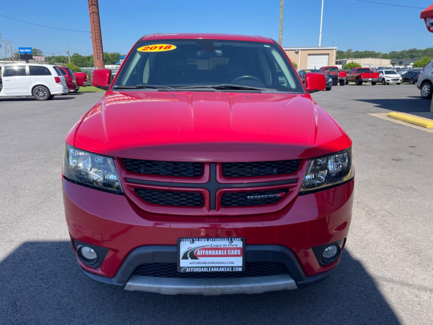 2018 Red Dodge Journey (3C4PDCEG7JT) with an V6, 3.6 Liter engine, Automatic, 6-Spd w/AutoStick transmission, located at 8008 Warden Rd, Sherwood, AR, 72120, (501) 801-6100, 34.830078, -92.186684 - Photo#2