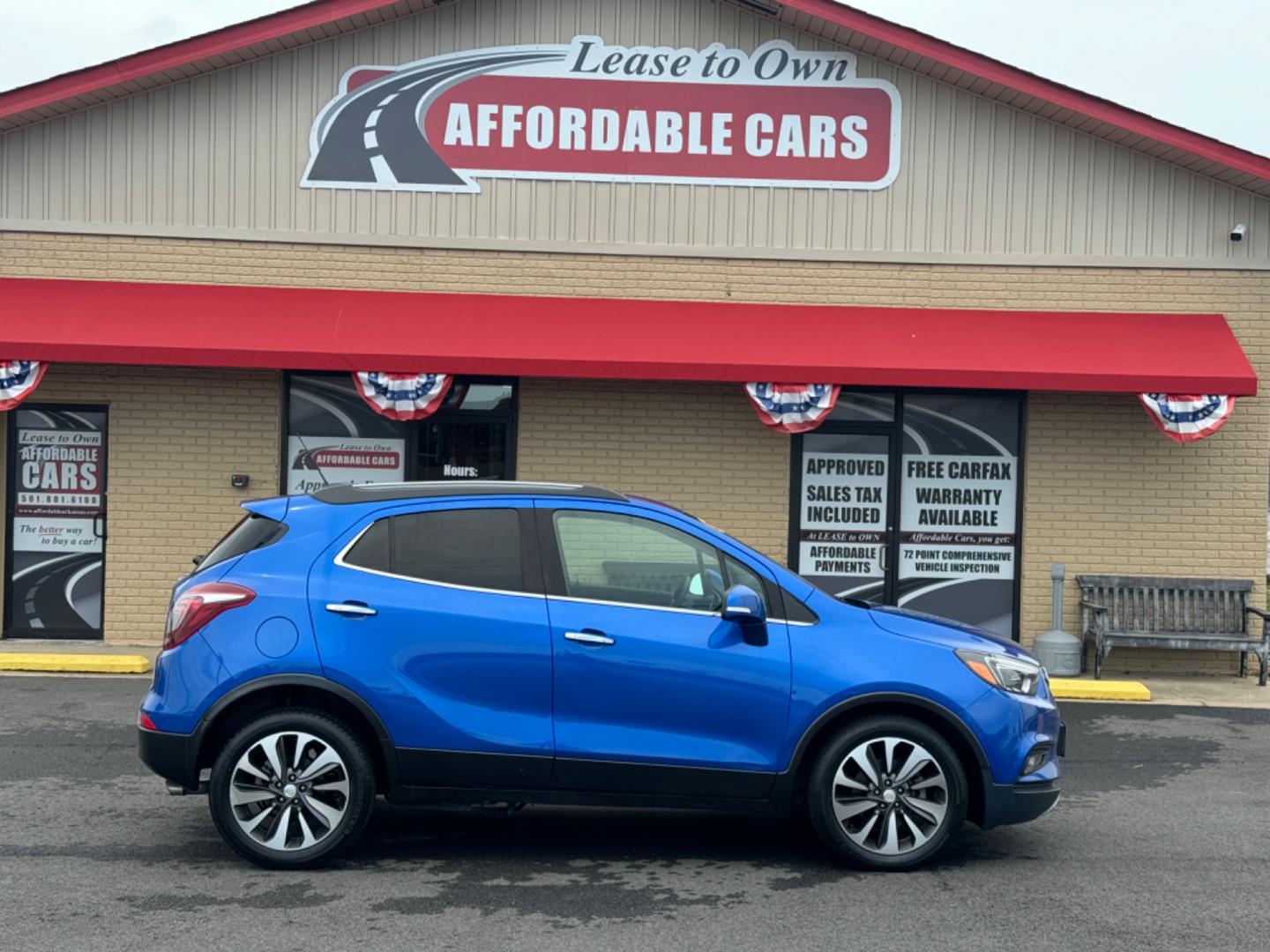 2018 Blue Buick Encore (KL4CJCSB4JB) with an 4-Cyl, Turbo, 1.4 Liter engine, Auto, 6-Spd OD ShftCtrl transmission, located at 8008 Warden Rd, Sherwood, AR, 72120, (501) 801-6100, 34.830078, -92.186684 - Photo#0