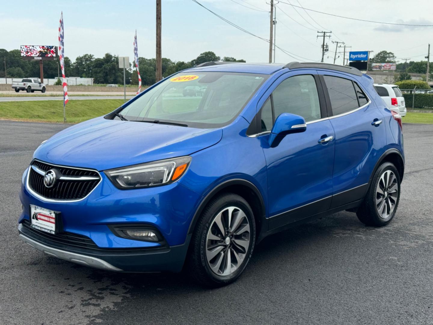 2018 Blue Buick Encore (KL4CJCSB4JB) with an 4-Cyl, Turbo, 1.4 Liter engine, Auto, 6-Spd OD ShftCtrl transmission, located at 8008 Warden Rd, Sherwood, AR, 72120, (501) 801-6100, 34.830078, -92.186684 - Photo#3