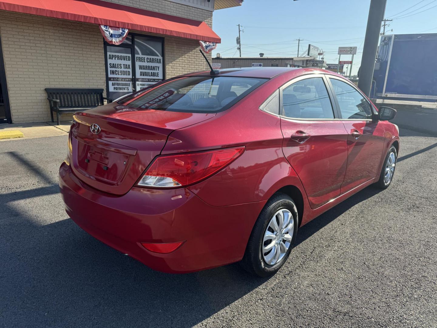 2016 Red Hyundai Accent (KMHCT4AE0GU) with an 4-Cyl, 1.6 Liter engine, Auto, 6-Spd w/Overdrive transmission, located at 8008 Warden Rd, Sherwood, AR, 72120, (501) 801-6100, 34.830078, -92.186684 - Photo#8