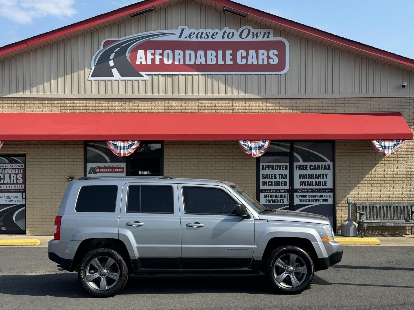 2016 Gray Jeep Patriot (1C4NJPBA3GD) with an 4-Cyl, 2.0 Liter engine, Auto, 6-Spd AutoStick transmission, located at 8008 Warden Rd, Sherwood, AR, 72120, (501) 801-6100, 34.830078, -92.186684 - Photo#2