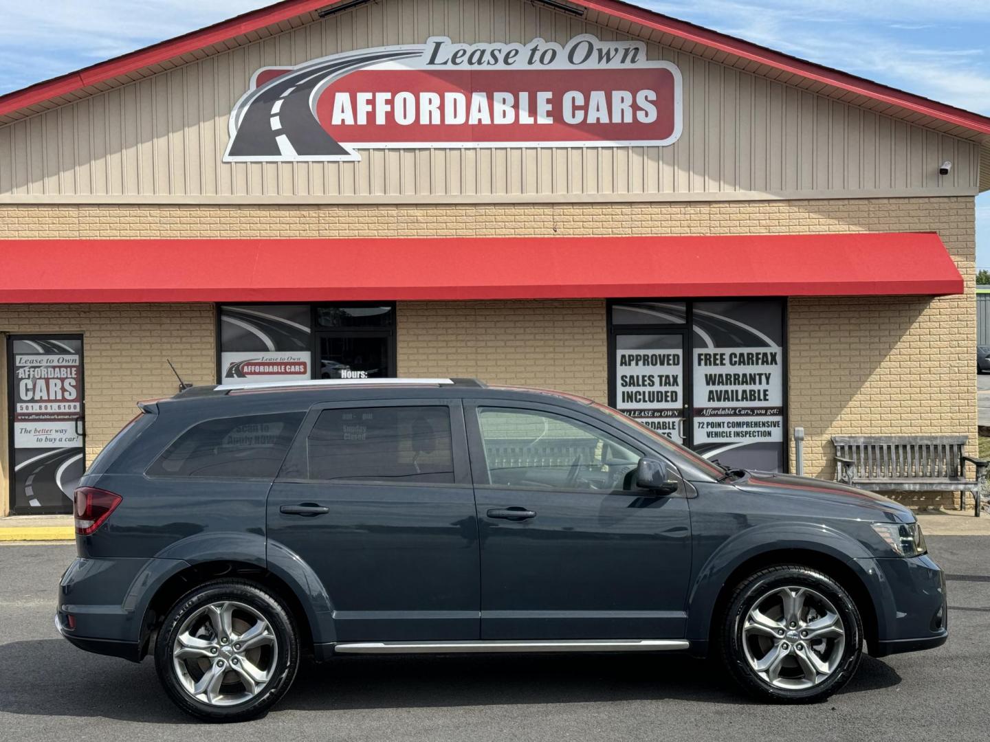 2017 Gray Dodge Journey (3C4PDCGG5HT) with an V6, 3.6 Liter engine, Auto, 6-Spd AutoStick transmission, located at 8008 Warden Rd, Sherwood, AR, 72120, (501) 801-6100, 34.830078, -92.186684 - Photo#0